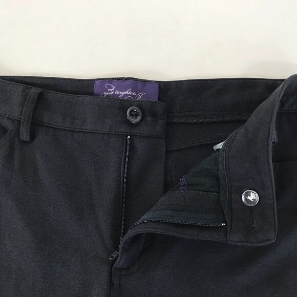 NYDJ Straight Leg Dress Pants Women's Size 10 Petite Gray Stretch Knit Mid Rise - Picture 4 of 14